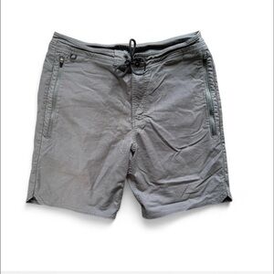 Roark Men's Layover Traveler Shorts, Size 32, Gray, Stretch, Hiking, Drawstring